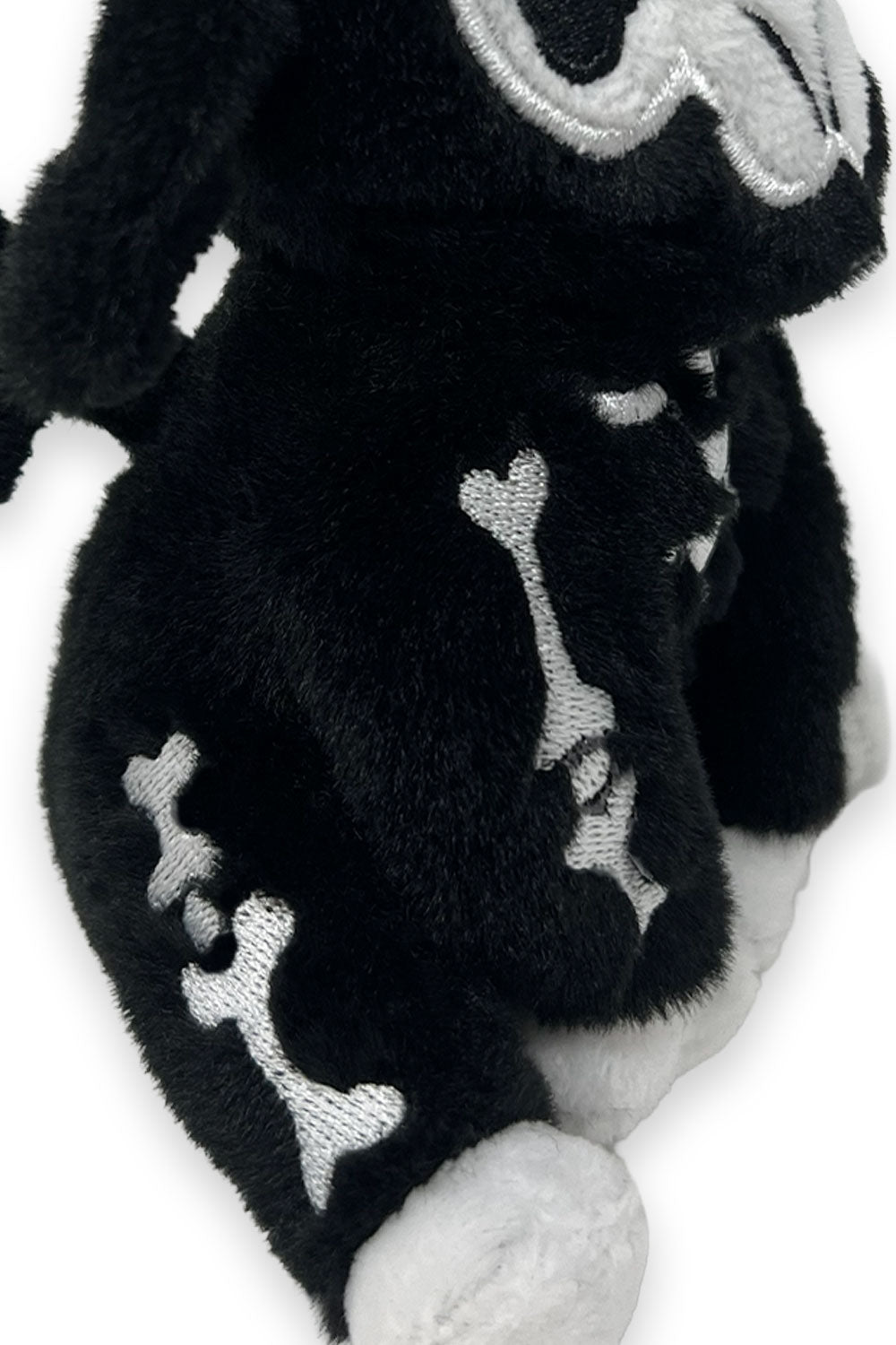 3d skeleton goat keychain with embroidered bones for ages 14+