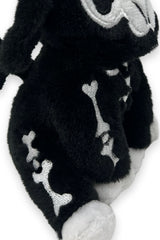 3d skeleton goat keychain with embroidered bones for ages 14+