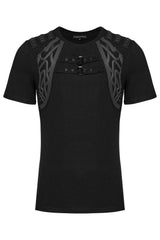 dark gothic techwear t-shirt