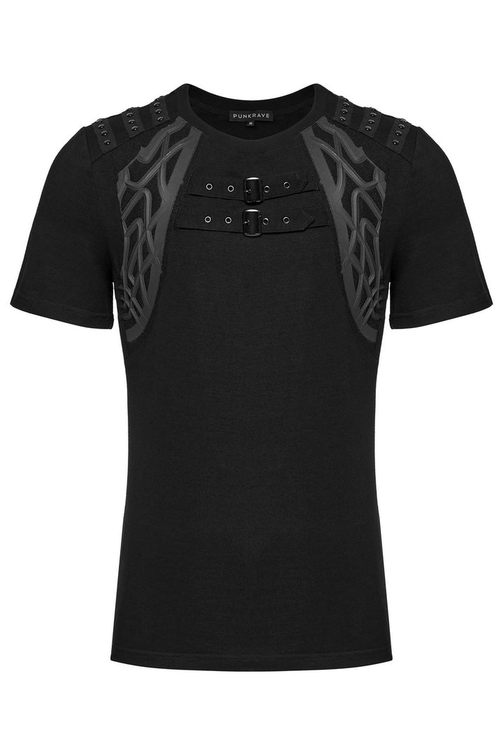 dark gothic techwear t-shirt