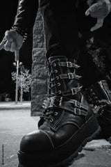 gothic spiked platform boots