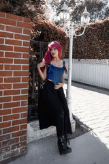 Lively ghosts goth corset with lace neckline