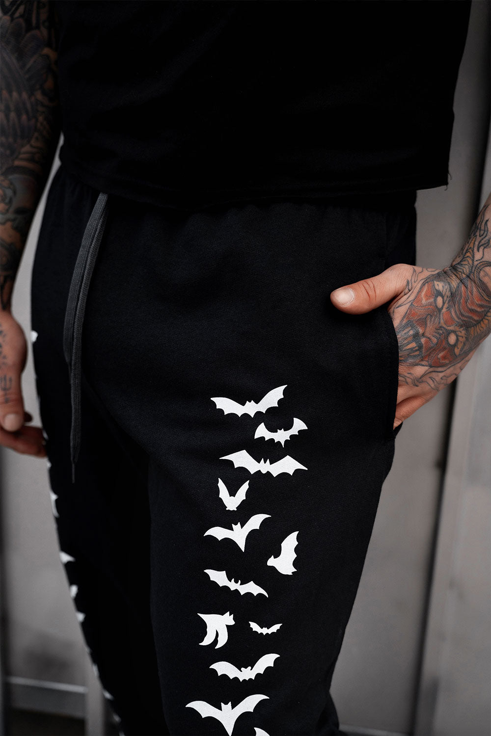 streetstyle gothic bat sweatpants