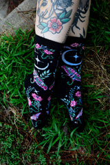 garden gothic socks