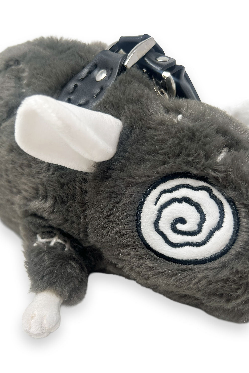 stuffed animal 3d grey plushie rat purse