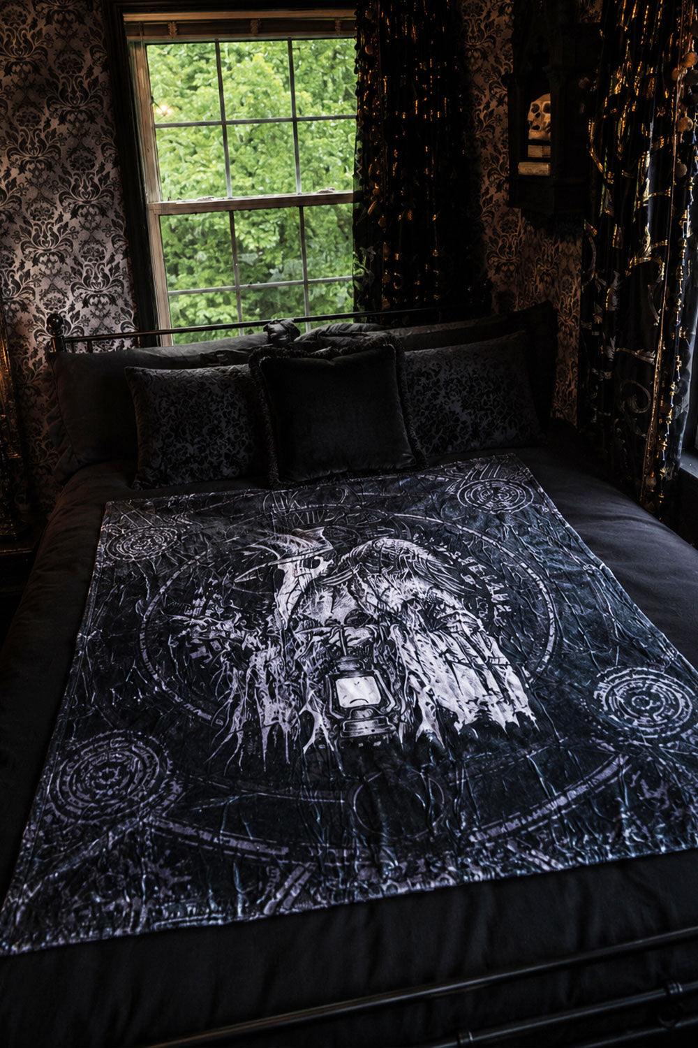 comfy heavy metal plague doctor blanket for bed