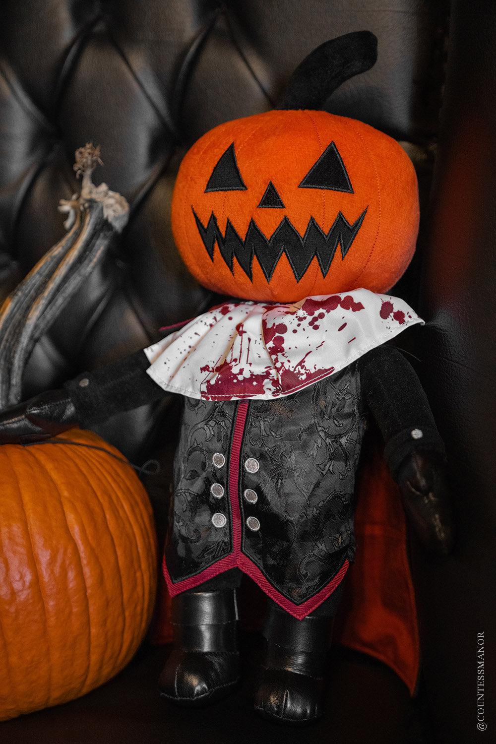 pumpkin head sleepy hollow stuffed animal plushie toy