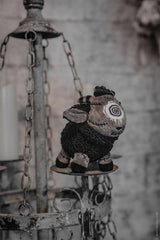 black sheep of the family funny novelty dark humor stuffed animal lamb plush keychain 