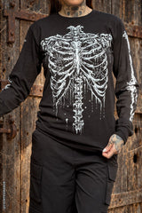 skeleton long sleeve t-shirt