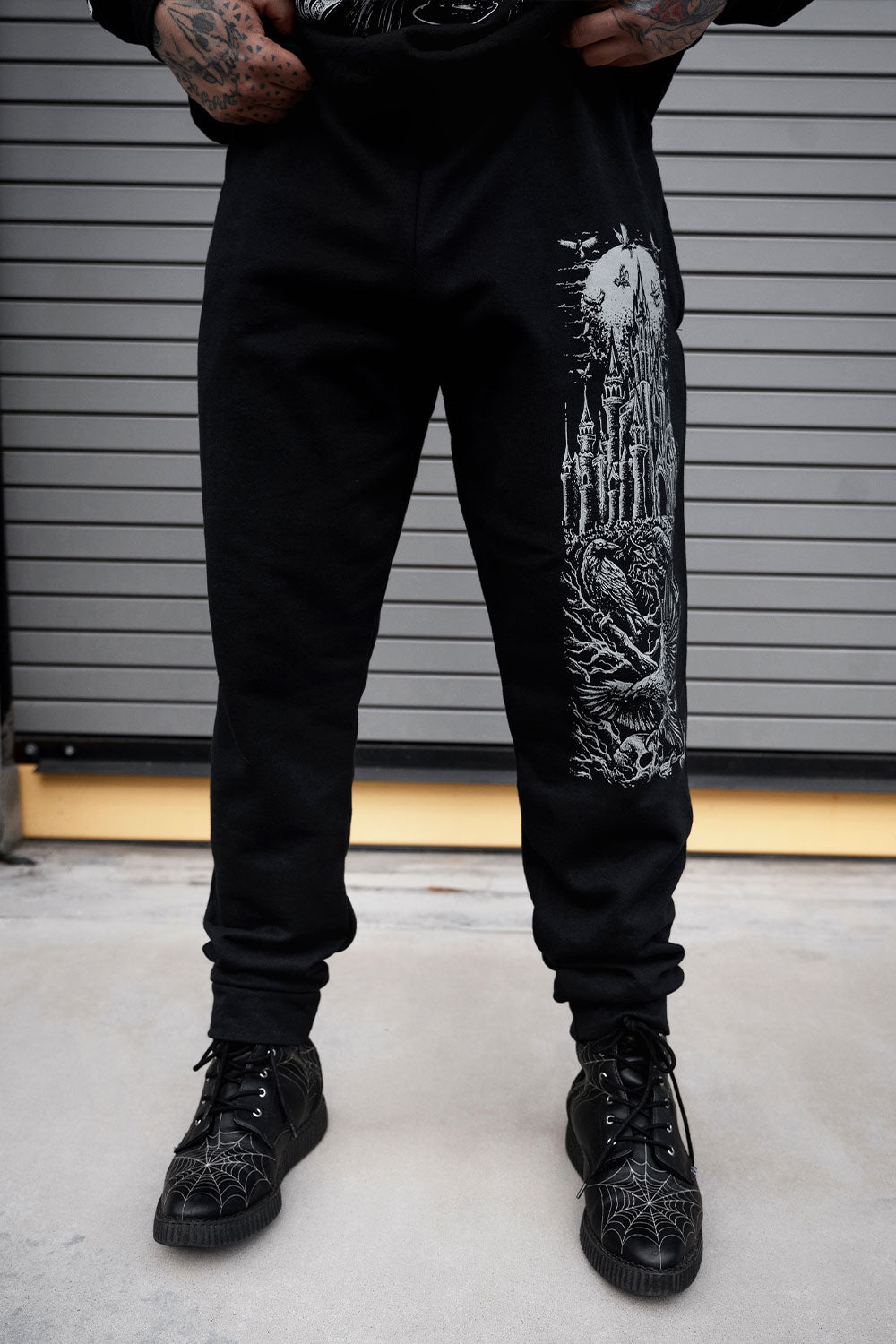 mens gothic jogger sweatpants