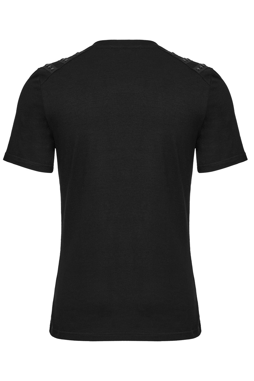 mens black cyberpunk t-shirt