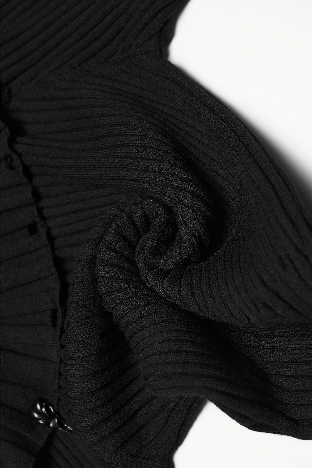 ribbed sweater texture detail