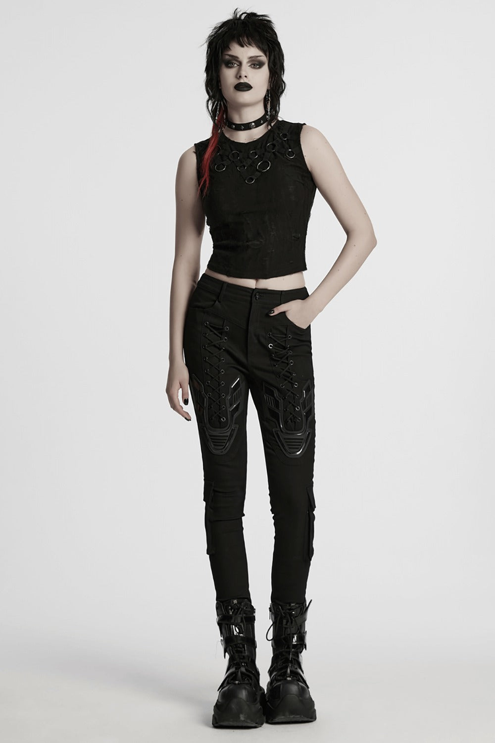 ripped distressed punk tank top