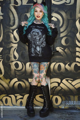 "stay trashy' Punk sweatshirt