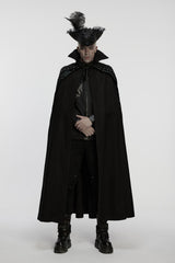 pirate goth ruffled pirate hat for men