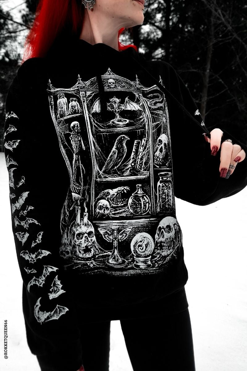 oddities lover hoodie with bat sleeves