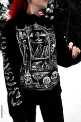 oddities lover hoodie with bat sleeves