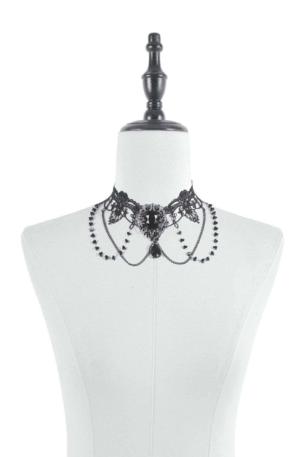 Gothic vintage beaded choker