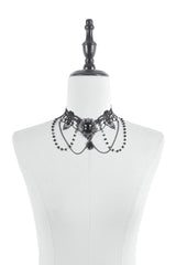 Gothic vintage beaded choker