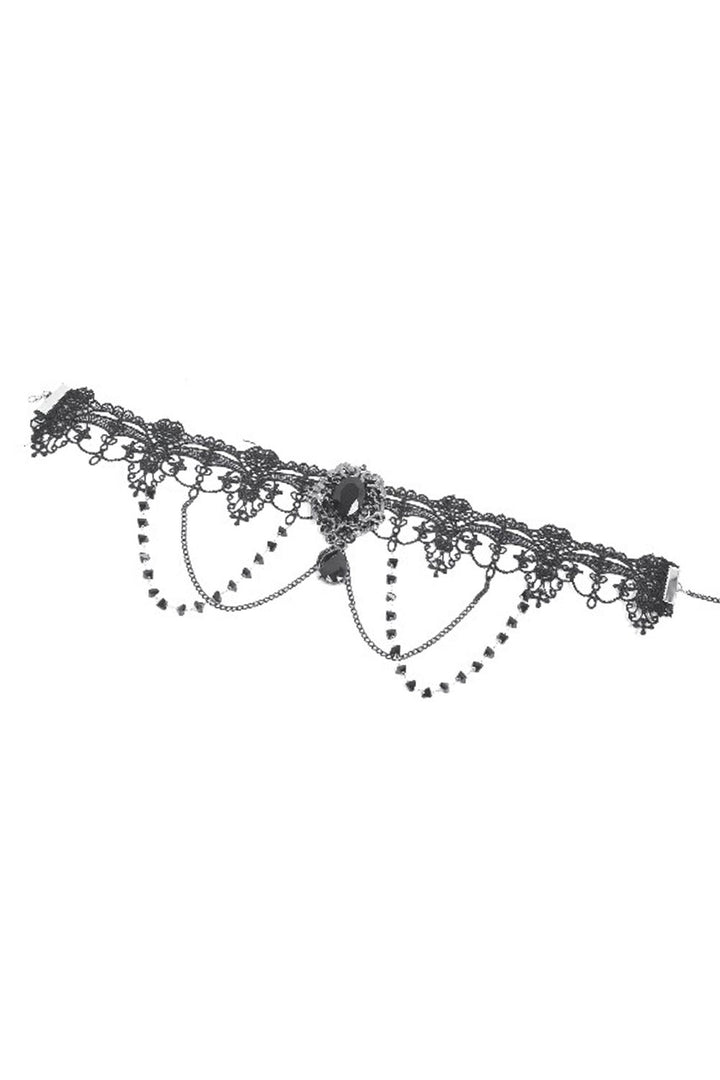 Dark in Love layered lace choker