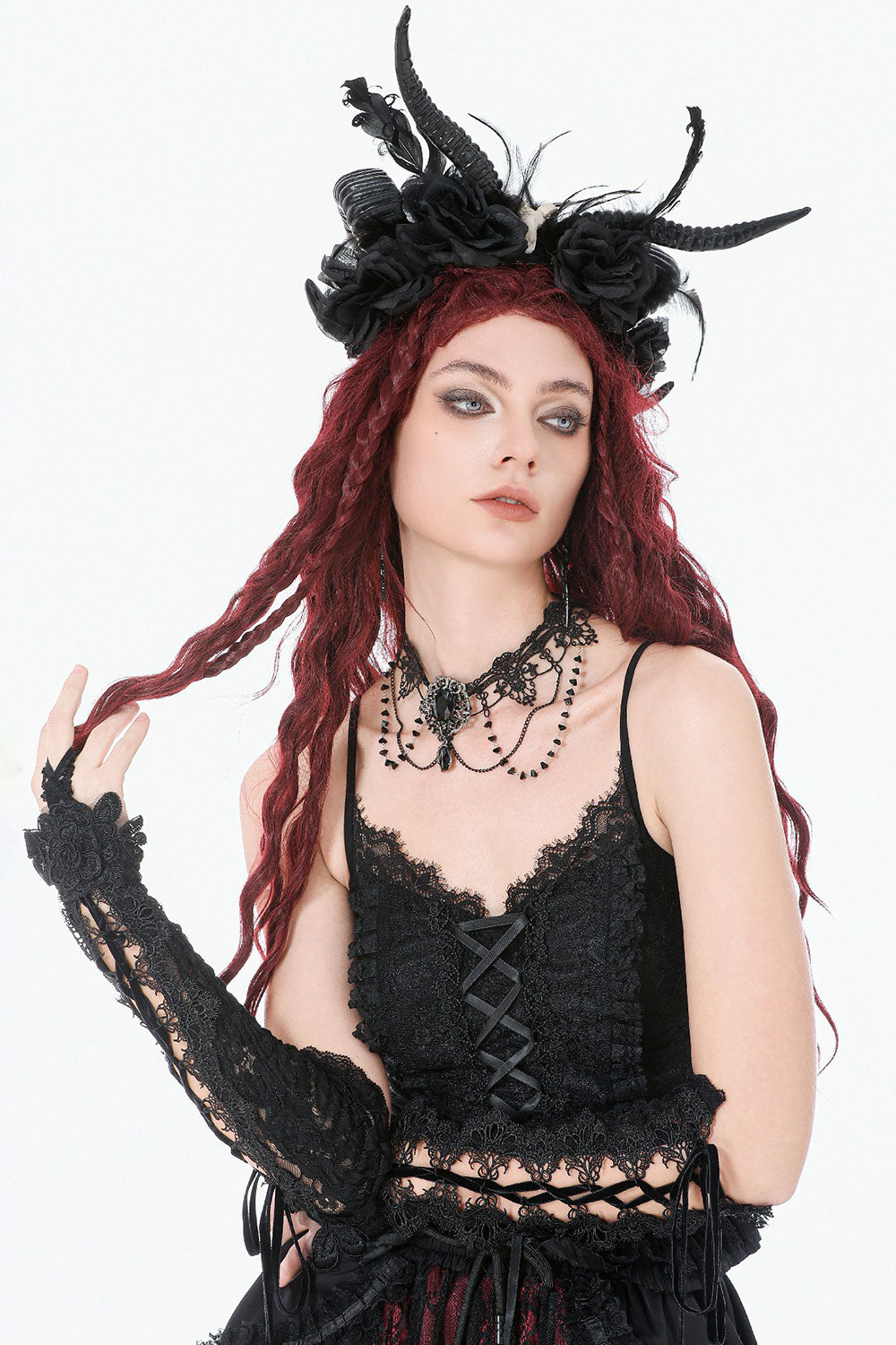 Dark in Love vintage inspired goth choker