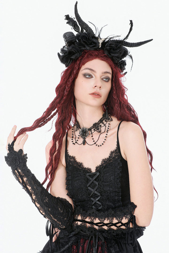 Dark in Love vintage inspired goth choker