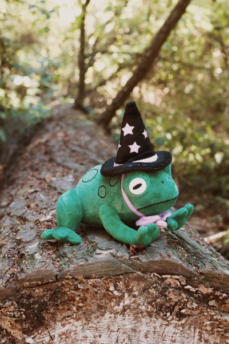 gothic frog stuffed animal