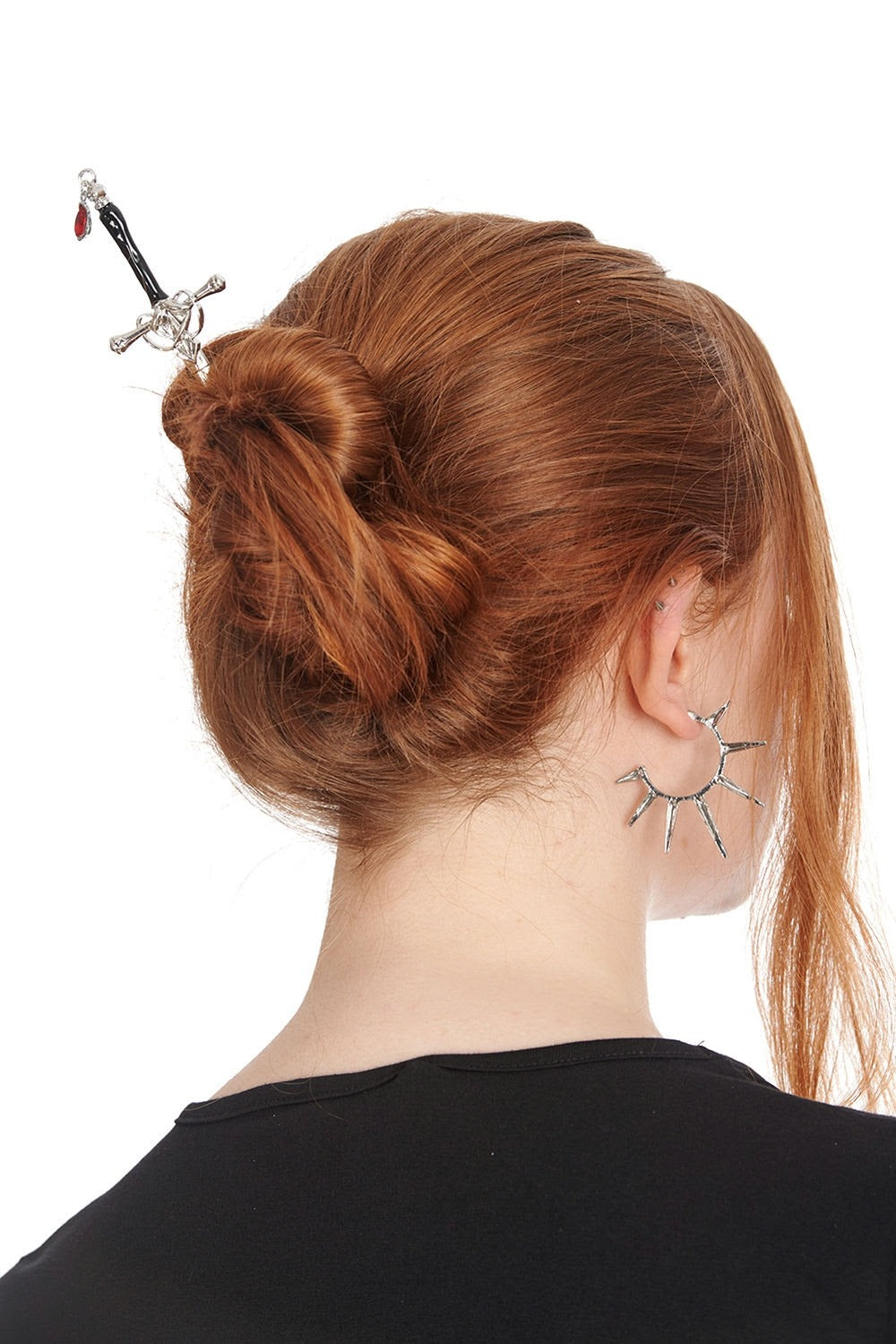sword hair pin for buns