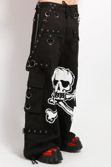 Tripp NYC Mega Skull Pants [BLACK/WHITE]