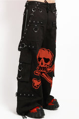 mens punk skull pants