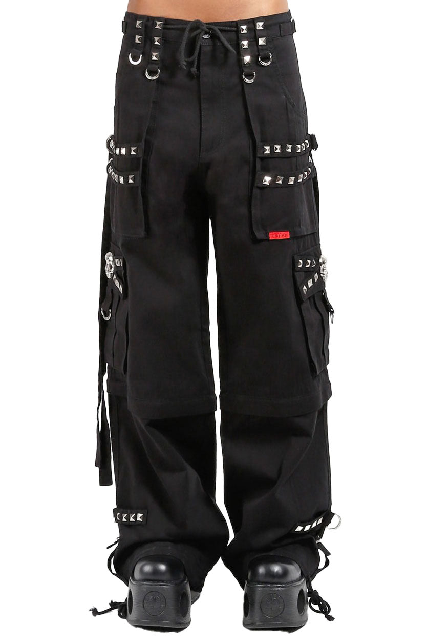 Pantalones cargo con cremallera y tachuelas de Tripp NYC