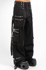 mens hype beast black baggy jeans