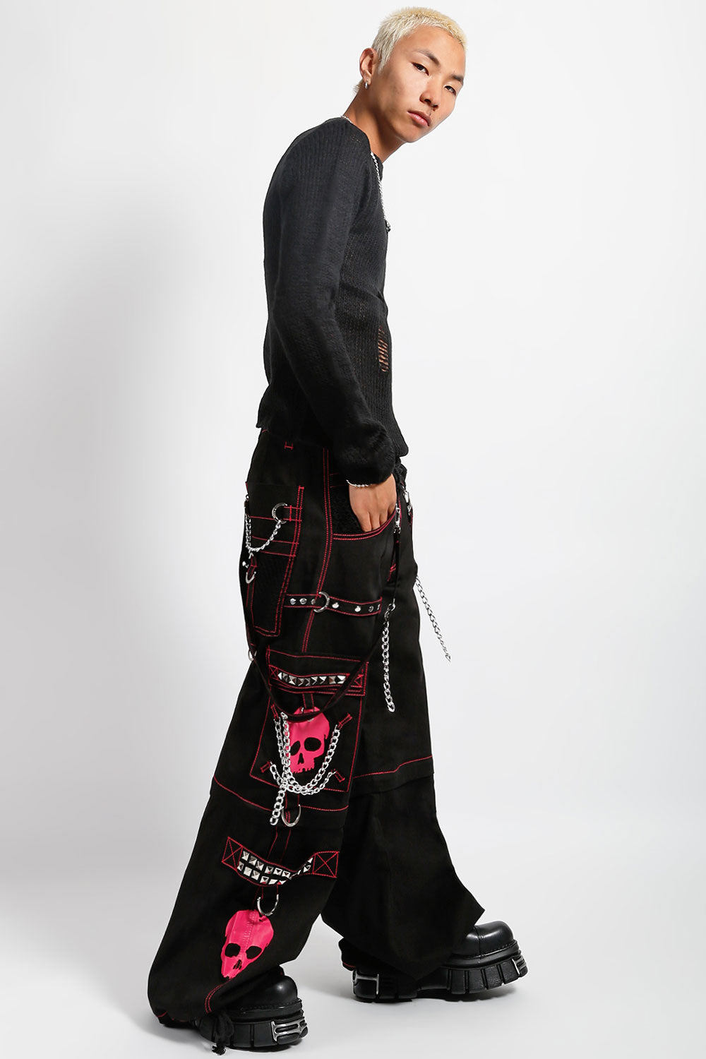 Tripp Super Skull Pants [Black/Pink]