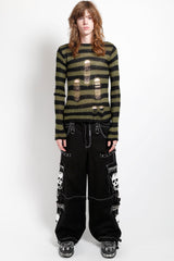 Tripp NYC Super Skull Pants [Black/White]