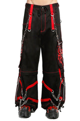 Tripp NYC Spider Zip Off Pants [BLACK/RED]