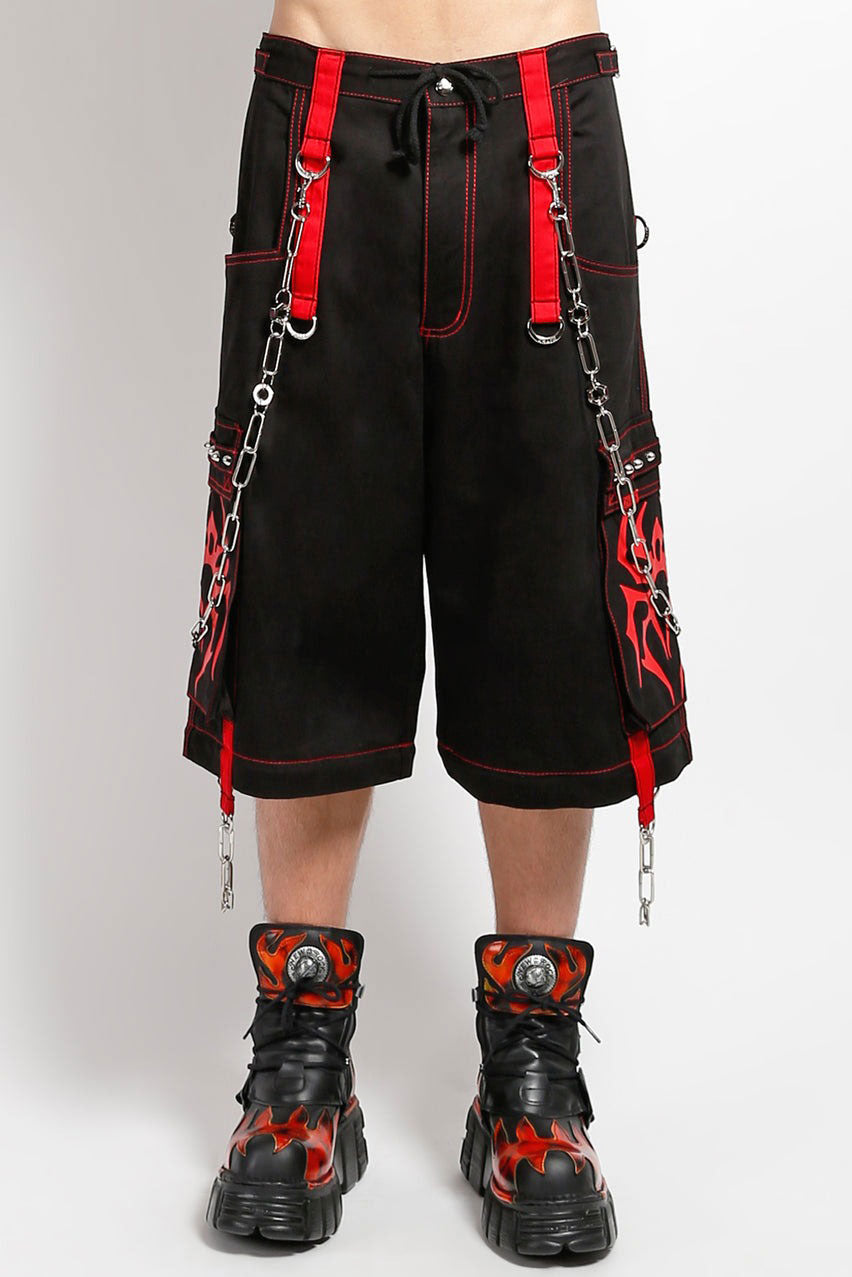 Tripp NYC Spider Zip Off Pants [BLACK/RED]