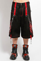 Tripp NYC Spider Zip Off Pants [BLACK/RED]