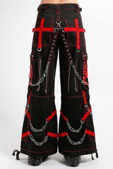 Tripp NYC Spider Zip Off Pants [BLACK/RED]