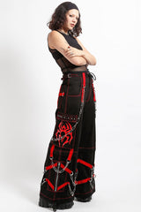 Tripp NYC Spider Zip Off Pants [BLACK/RED]