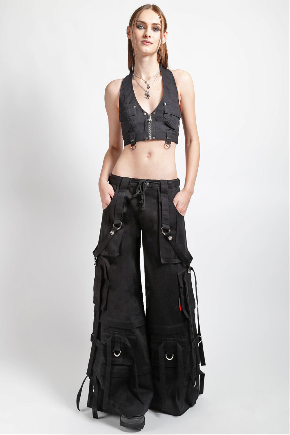 Tripp NYC Ring Strap Pants [Black]