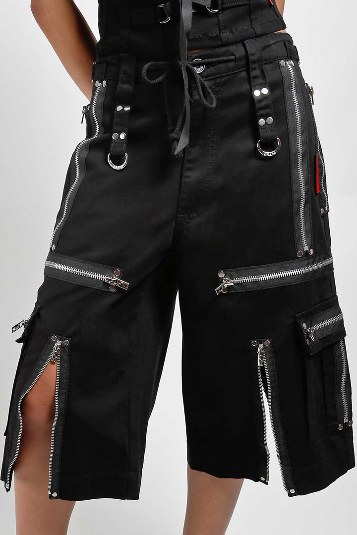 Tripp NYC Super Zip Shorts [Black]