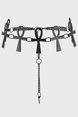 low waisted occult belt
