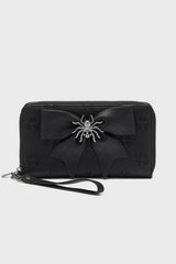 black vegan leather gothabilly wallet by killstar 