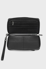 goth wallet with big bow and card slots inside 