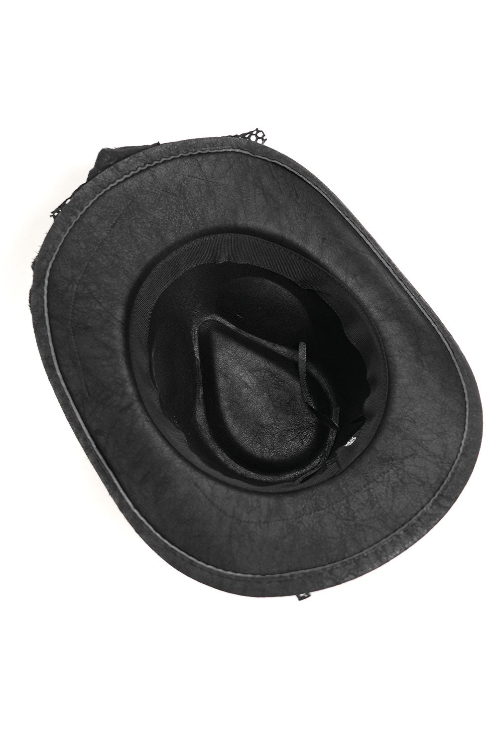 Devil Fashion gothic style distressed cowboy hat