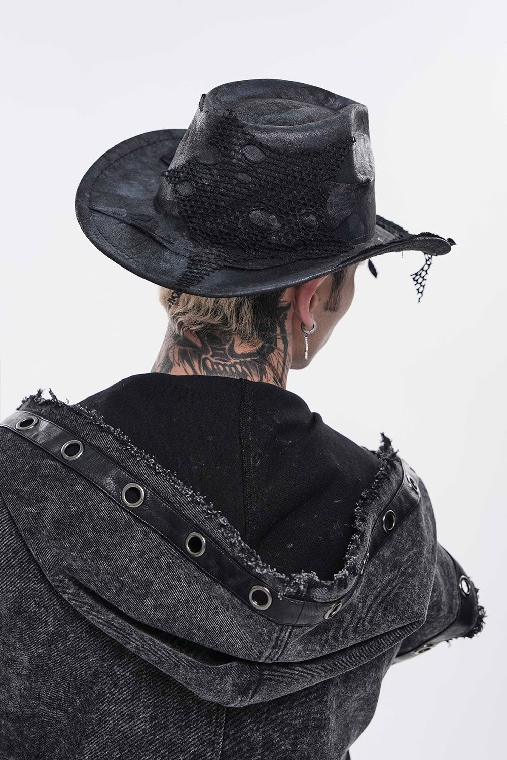 Western style cowboy hat for goths