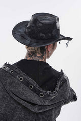 Western style cowboy hat for goths