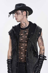 Back mesh cowboy hat