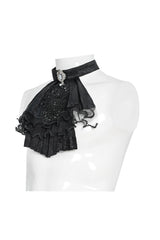 Gothic mens fashion neck jabot