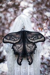 fairytale moth backpack in dusty rose tones